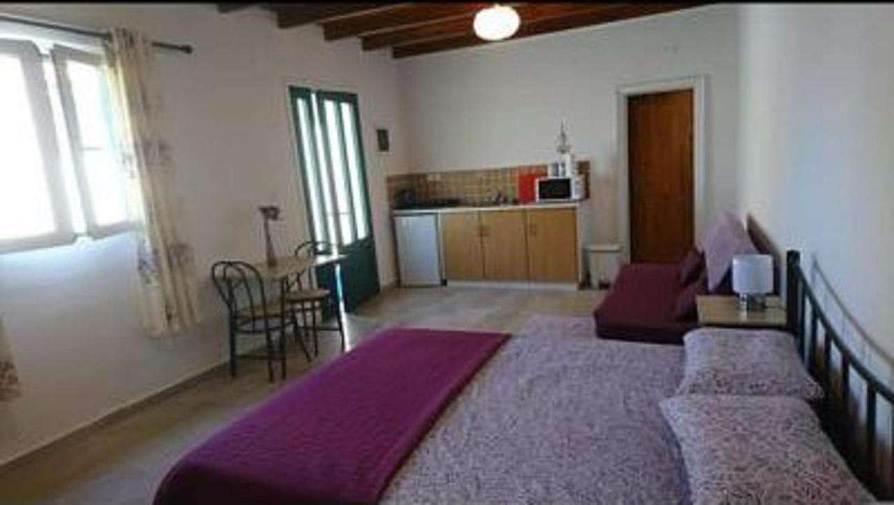 Lovely Studio In Strinilas With Its Own Pool Bagian luar foto